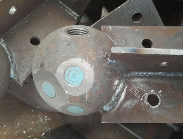 秦皇岛螺栓球球塞，网架配件