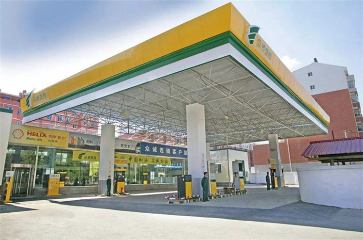 秦皇岛加气站钢结构网架案例7